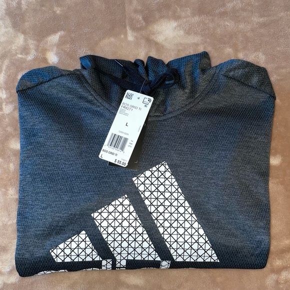 ADIDAS Badge of Sport Team Issue Pullover Hoodie - Picture 10 of 12